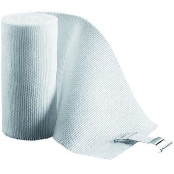 Cura Farma Benda Elastica Curideal Universale Con Graffette Non Sterile Cm 8x4,5