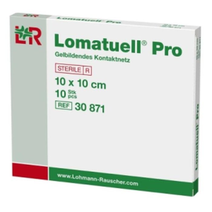 Lomatuell Pro Garza Grassa Paraffinata Sterile 10 x 10 Centimetri Confezione da 10 Pezzi per la Cura delle Ferite