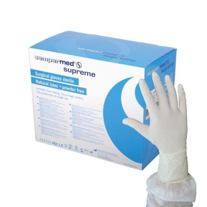 Guanti chirurgici senza polvere 7,5 2 pezzi - guanti sterili monouso in lattice