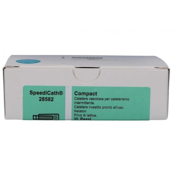 SpeediCath Compact Catetere Vescicale Femminile CH12 9 cm Pronto all’Uso 30 Pezzi