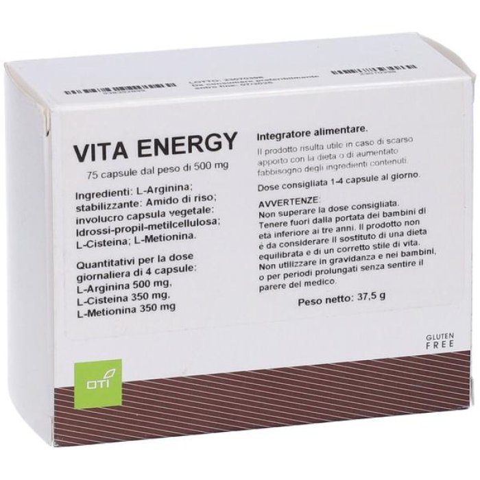 Vita Energy OTI 75 Capsule Integratore per Energia e Vitalità Quotidiana