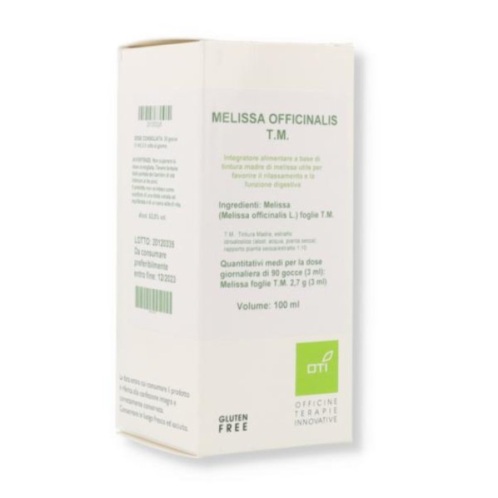 Melissa Officinalis OTI Tintura Madre 100 Millilitri – Integratore Naturale alla Melissa per Relax e Benessere Digestivo
