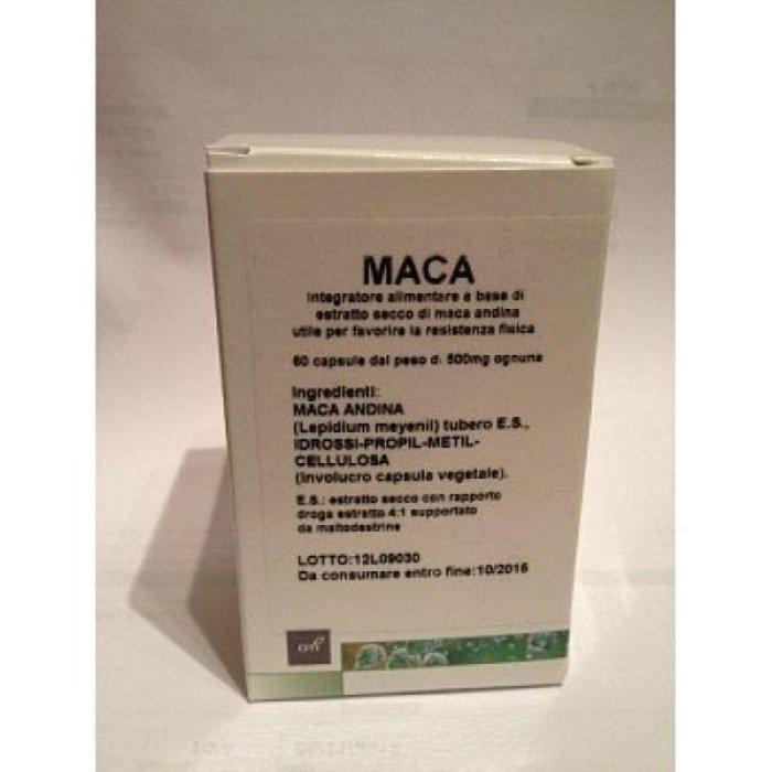 OTI Maca 400 milligrammi 60 capsule integratore naturale energizzante e tonico per stanchezza fisica e mentale