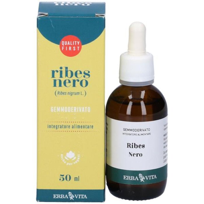 Ribes Nero Gemmoderivato 50 Millilitri Integratore Naturale in Gocce per Benessere di Pelle Difese Immunitarie e Vie Respiratorie
