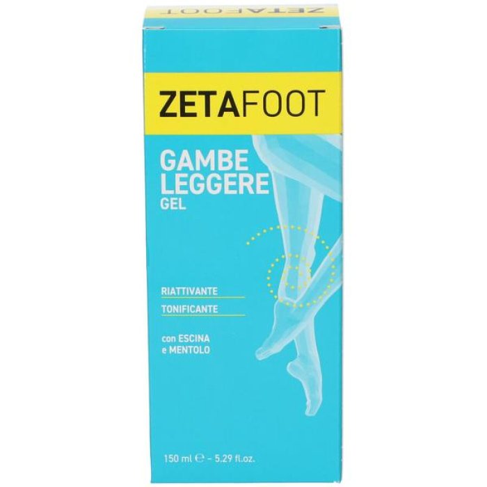 Zetaf Gel Gambe Leggere 150 millilitri Defaticante e Rinfrescante per il Benessere delle Gambe