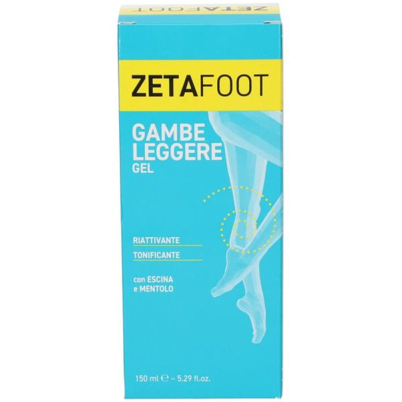 Zetaf Gel Gambe Leggere 150 millilitri Defaticante e Rinfrescante per il Benessere delle Gambe