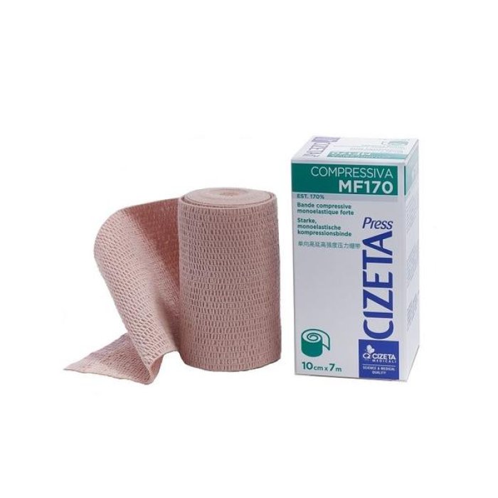 CZ Press Benda MF170 7m x 12cm - Benda Monoelastica Forte a Compressione Cizeta Medicali