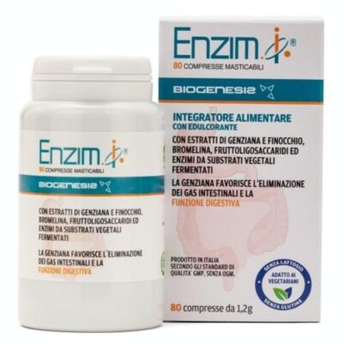 Topzym 30 compresse - integratore con enzimi digestivi per favorire la digestione