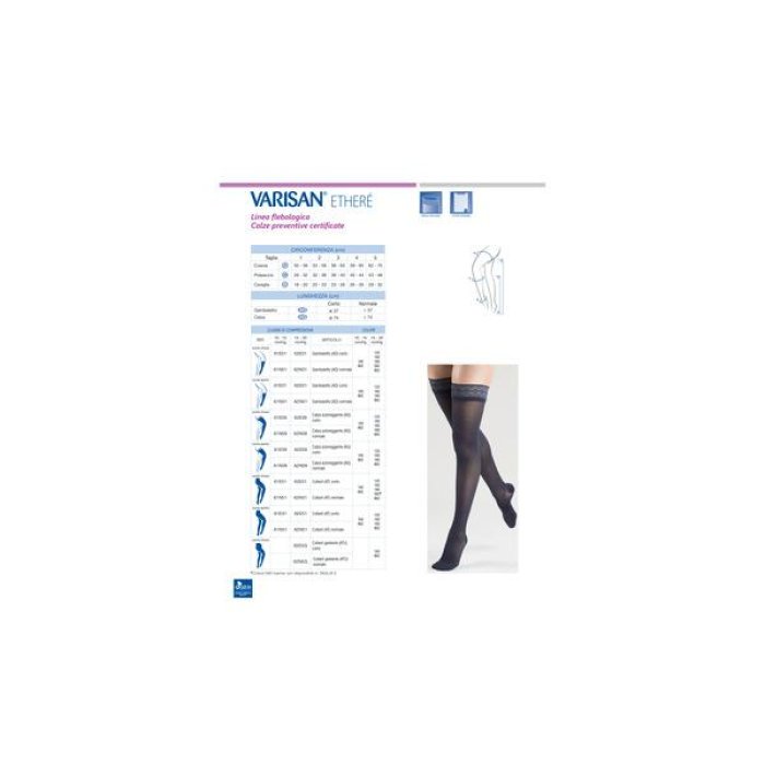 Calze a Compressione Graduata Varisan Eth 1015 per Gambe Stanche, Vene Varicose e Problemi di Circolazione