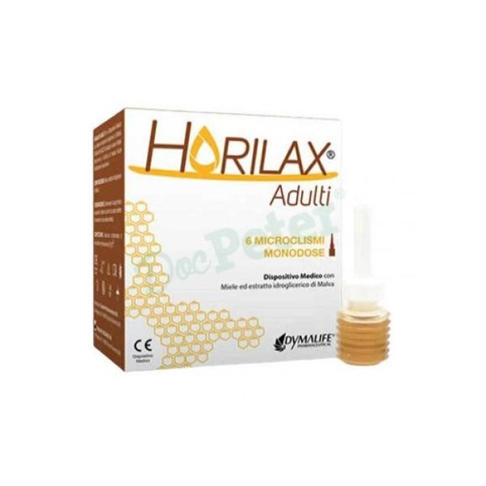 Dymalife Pharmaceutical Horilax Adulti 6 Microclismi Monodose Da 6 G