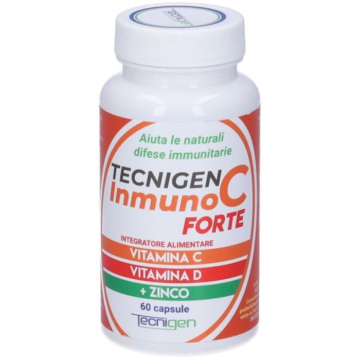 Tecnigen Inmuno C Forte 60 capsule - integratore con vitamina C D e zinco per sistema immunitario