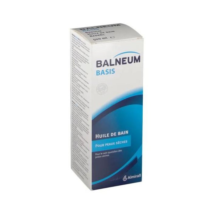 Balneum Basis Olio Bagno 500 ml per Pelle Secca e Sensibile Detergente Corpo Idratante Emolliente