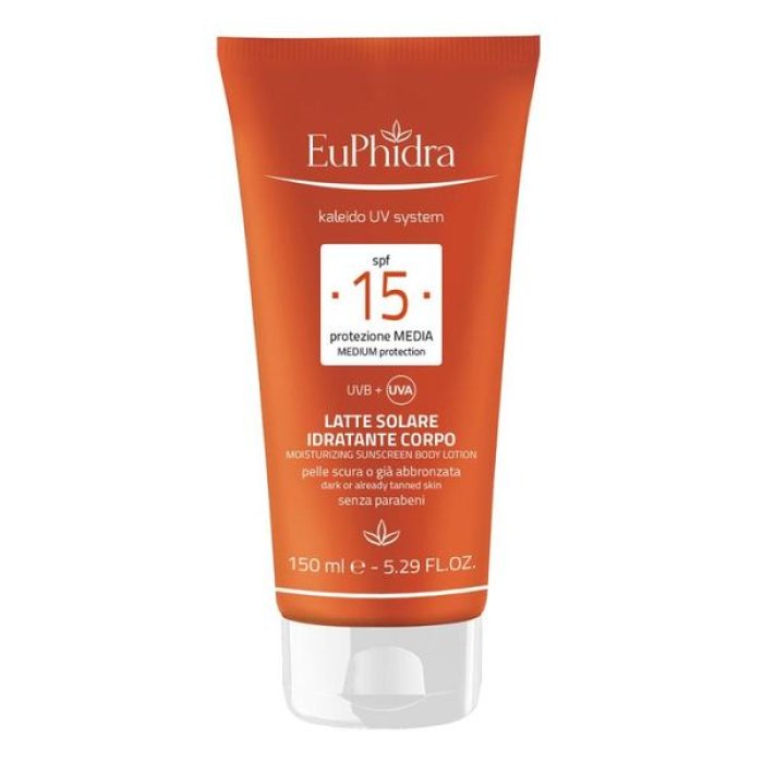 Euphidra KA Uvsys latte corpo SPF15 - latte solare corpo protezione media