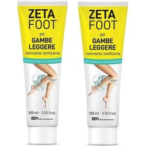 Zetaf Gel Gambe Abbinata 2 Pezzi Trattamento Rinfrescante e Defaticante per Gambe Pesanti