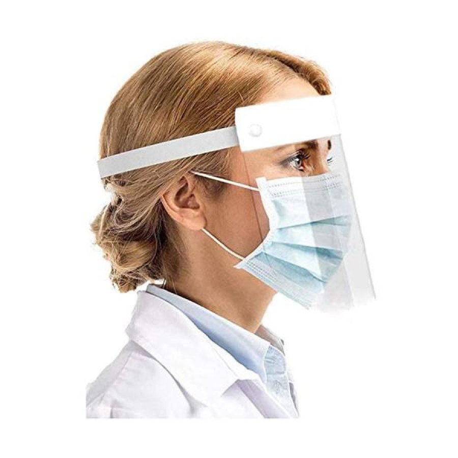 Anyway Maschera con Visiera Protettiva Trasparente per Viso, Schermo di Sicurezza Antischizzi, Dispositivo di Protezione Individuale, 1 Pezzo