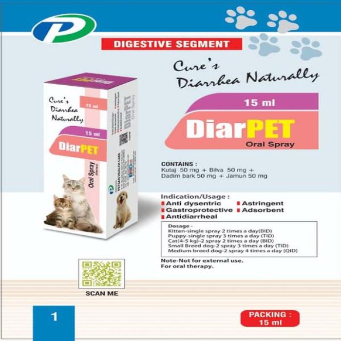 Diarpet 20 Compresse Antidiarroiche per Cani e Gatti – Integratore per Diarrea Acuta e Cronica