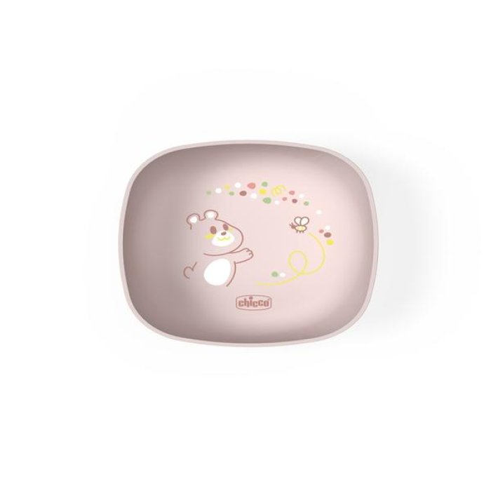 Ch ciotola con coperchio 6m+ rosa - ciotola con coperchio per pappe e svezzamento