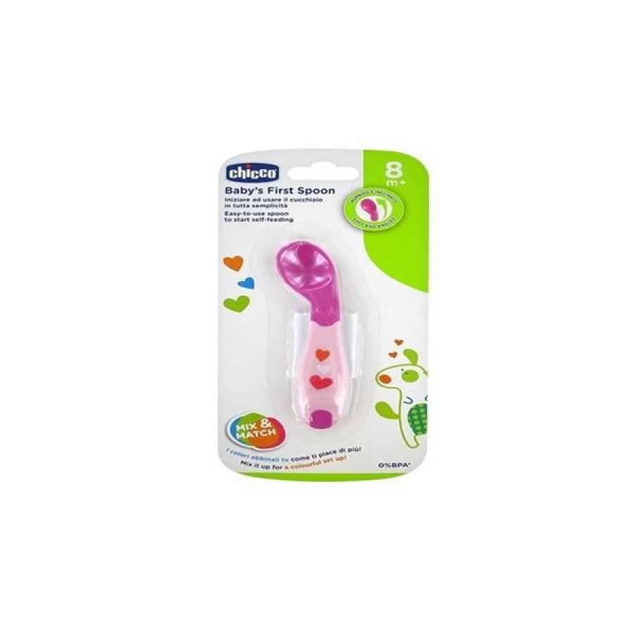 CH Cucchiaio Angolato*Rosa 8m+