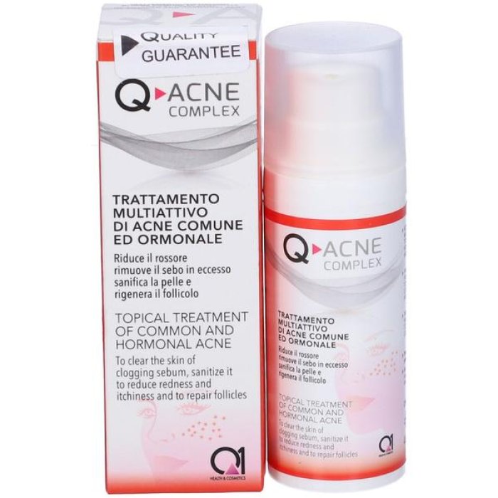 Q-ACNE Kit Trattamento Acne 2 Pezzi – Kit Completo Anti Imperfezioni per Pelle Grassa e Impura