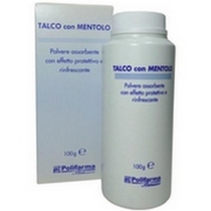 Talco mentolato 1% 100 g - talco rinfrescante e assorbente per piedi e corpo