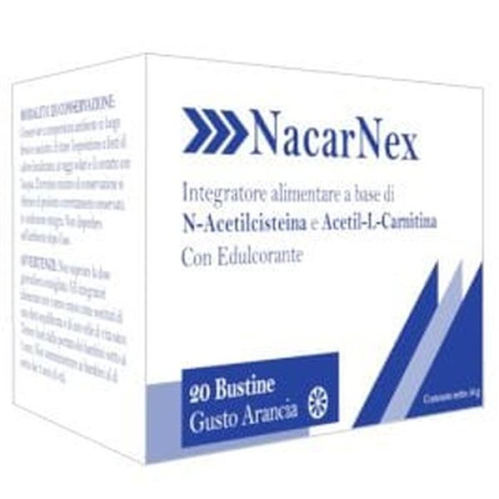 Nacarnex 20 bustine - integratore mucolitico per vie respiratorie