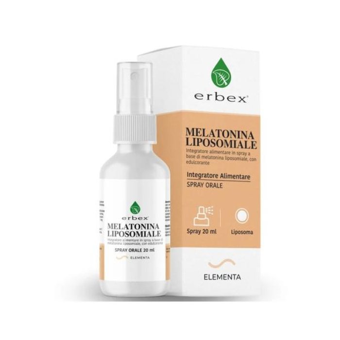 Melatonina Liposomiale Spray 20 ml Erbex per il Sonno Naturale e il Benessere Notturno di Tutta la Famiglia