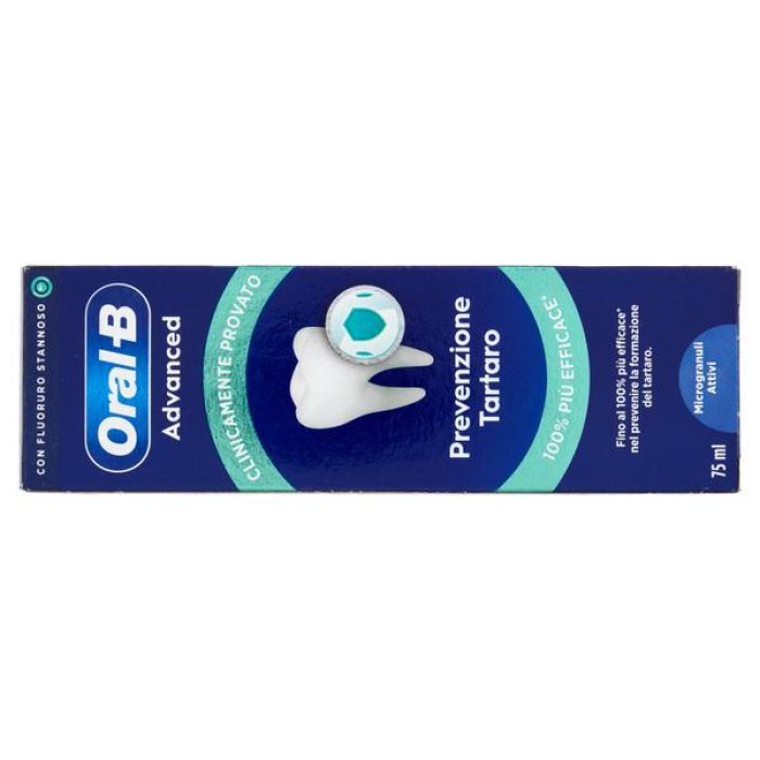 Oral-B Advanced Protezione Tartaro Dentifricio con Microgranuli Attivi 75ml
