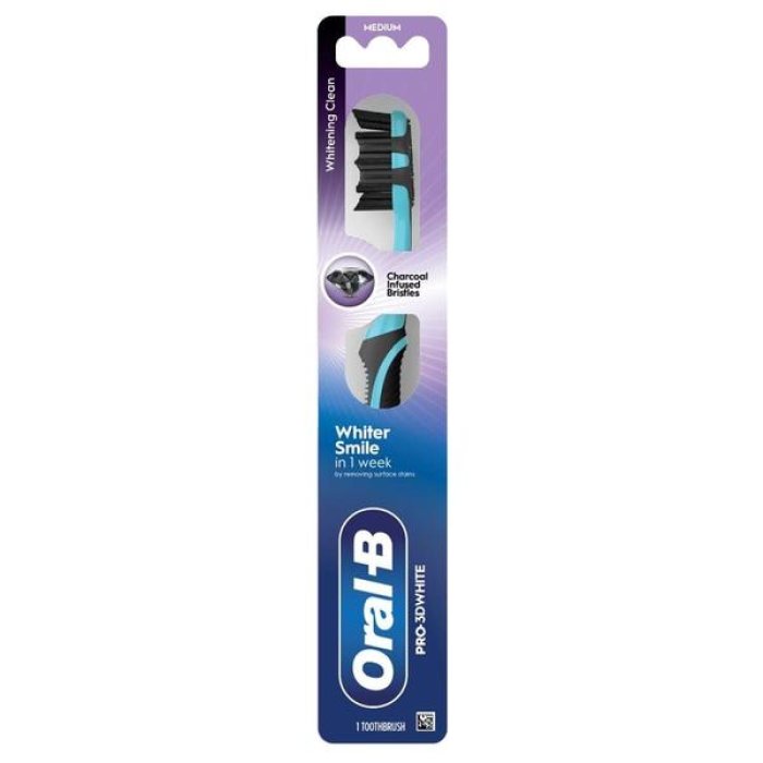 Oral-B Pro-3DWhite Spazzolino Medio Pulizia Sbiancante 1 Pezzo