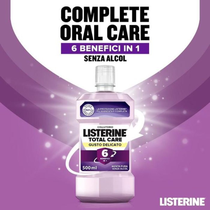 Listerine Total Care - Collutorio Gusto Delicato 10 Benefici in 1 80 ml