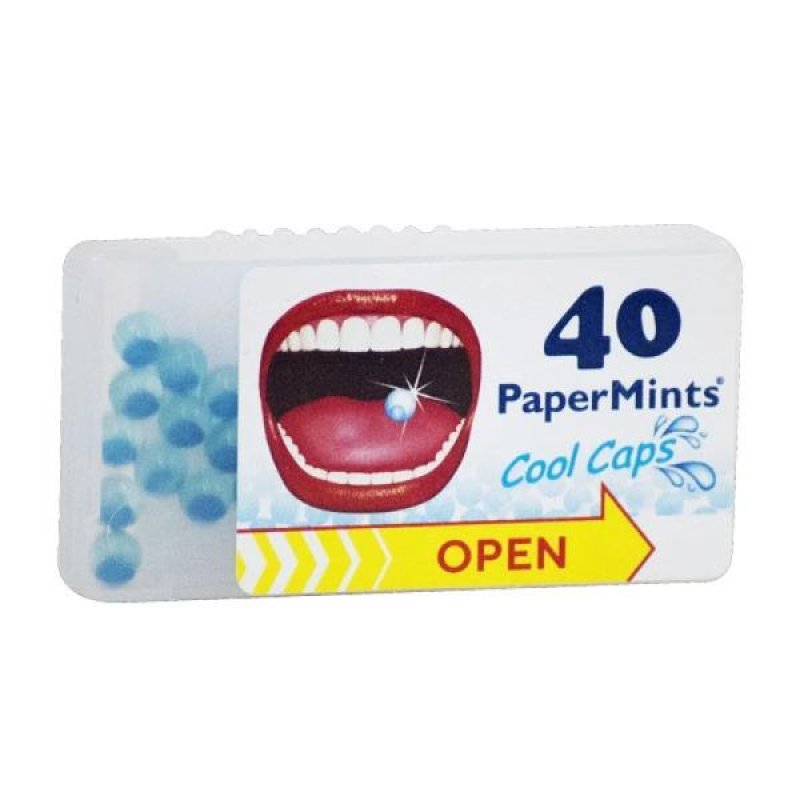 Cool Caps Caramelle Mentine Senza Zucchero 40 Pastiglie per Uso Daily e Alito Sempre Fresco