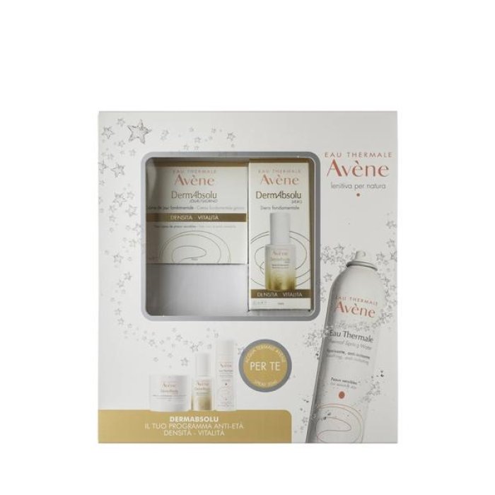Avene Dermabsolu Cofanetto Trattamento Viso Anti Età Natale con Crema Giorno Rivitalizzante e Balsamo Notte Rigenerante per Pelle Matura