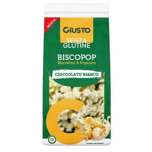 Giusto Senza Glutine BiscoPop Biscotti Dolci Snack per Celiaci 80 g