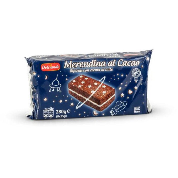 Choco Paradiso 90 g - merendina soffice al cacao ricoperta di cioccolato