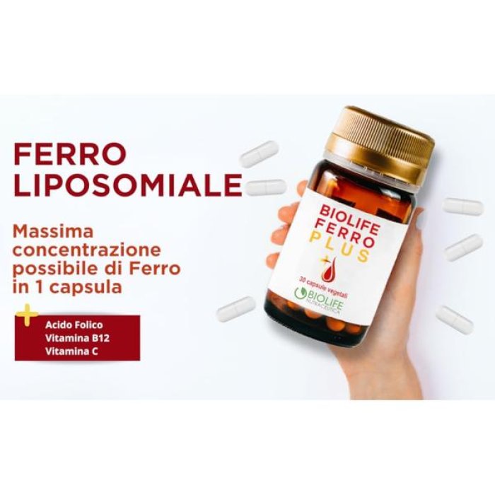Integratore di Ferro Liposomiale Pocket 30 Bustine Monodose per Supporto dei Livelli di Ferro