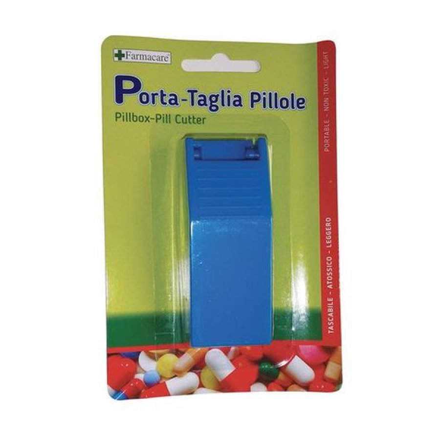 Porta Pillole e Taglia Pillole Manuale con Contenitore Integrato – Tagliapillole Preciso per Compresse e Capsule Porta Pillole e Taglia Pillole Manuale con Contenitore Integrato – Tagliapillole Preciso per Compresse e Capsule