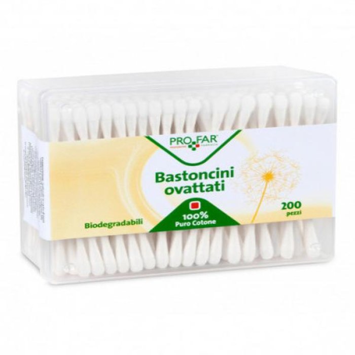 Pharmamentis bastoncini cotone 200 pezzi - bastoncini ovattati per igiene quotidiana