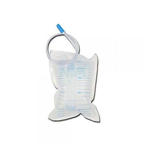 Sacca urina 2L senza valvola tubo 130 - sacca di raccolta urine da letto 2 litri