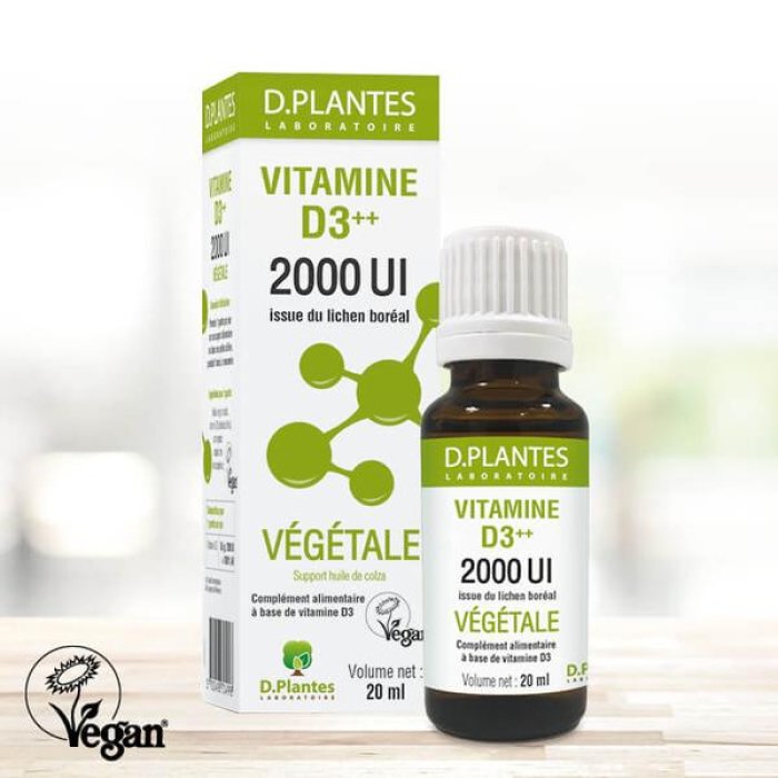 Vitamina D3 Vegana 2000 Unità Internazionali GEA Plus Gocce 20 ml Integratore Ultra Concentrato di Vitamine per Sistema Immunitario e Salute delle Ossa