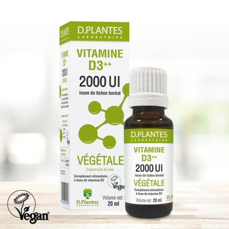 Vitamina D3 Vegana 2000 Unità Internazionali GEA Plus Gocce 20 ml Integratore Ultra Concentrato di Vitamine per Sistema Immunitario e Salute delle Ossa