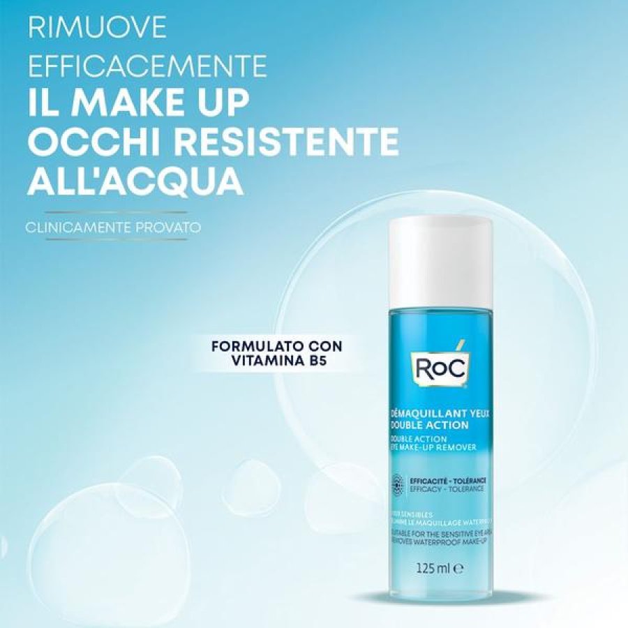 RoC Struccante Occhi Bifasico 125 ml – Detergente Delicato Waterproof per Rimozione Trucco Occhi Sensibili RoC Struccante Occhi Bifasico 125 ml – Detergente Delicato Waterproof per Rimozione Trucco Occhi Sensibili