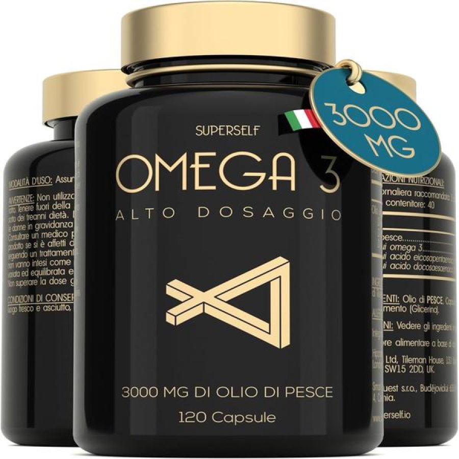 Omega 3 Arcangea 100 capsule - integratore di olio di pesce ricco in Omega-3