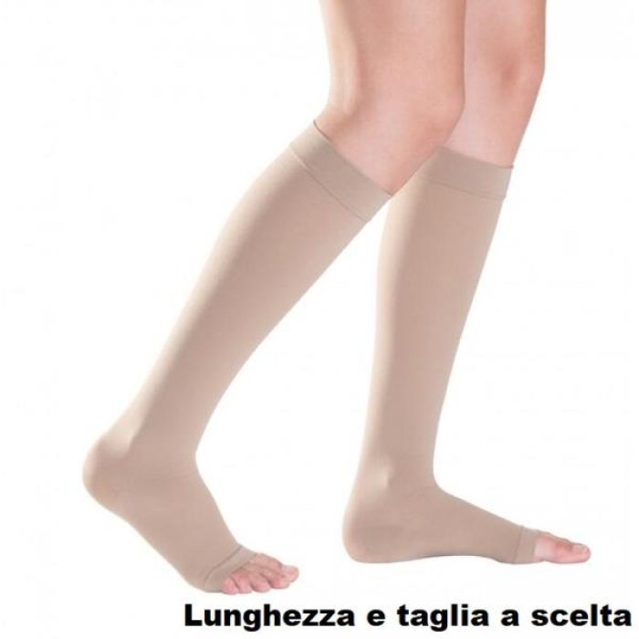 Medi 18 Gambaletto a Compressione Graduata Calza Elastica Unisex per Gambe Stanche Colore Sabbia Taglia 6