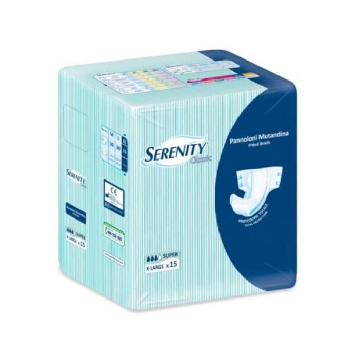 Serenity Classic - Pannolone a Mutandina Super Taglia XL 15 pannoloni