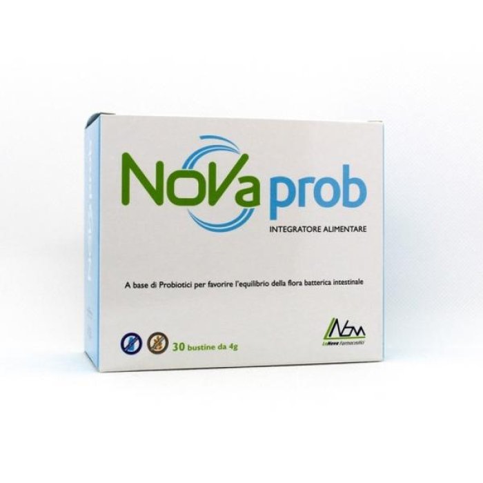 Novaprob integratore probiotico 30 bustine da 4 g senza glutine e lattosio
