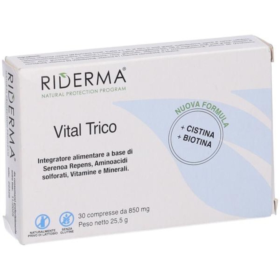 Riderma Vital Trico Integratore alimentare 30 Compresse