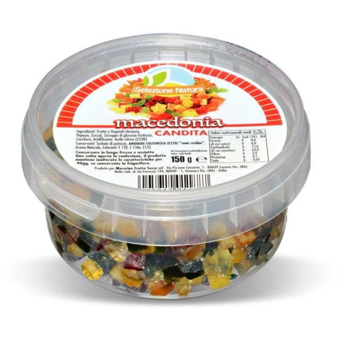 Maria Salemme Frutta Candita 150 g – Mix di Frutta Candita Tradizionale per Dolci, Pastiera Napoletana e Lievitati