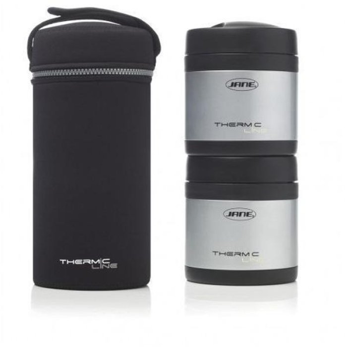 Thermos per solidi 2 porzioni - contenitore termico per alimenti solidi