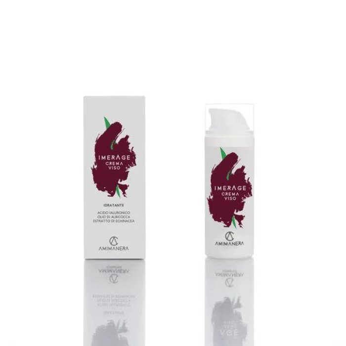 Amimanera Imerage Crema Viso Antirughe 50 ml – Trattamento Antiage Idratante e Rimpolpante