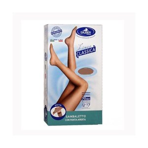 Sauber Calze Autoreggenti 70 Denari Colore Camel Taglia 4 Media Grande