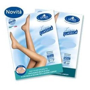 Sauber Reggicalze 70 Denari Camel Taglia M/L 5 Calze Elastiche a Compressione Leggera per Gambe Affaticate com